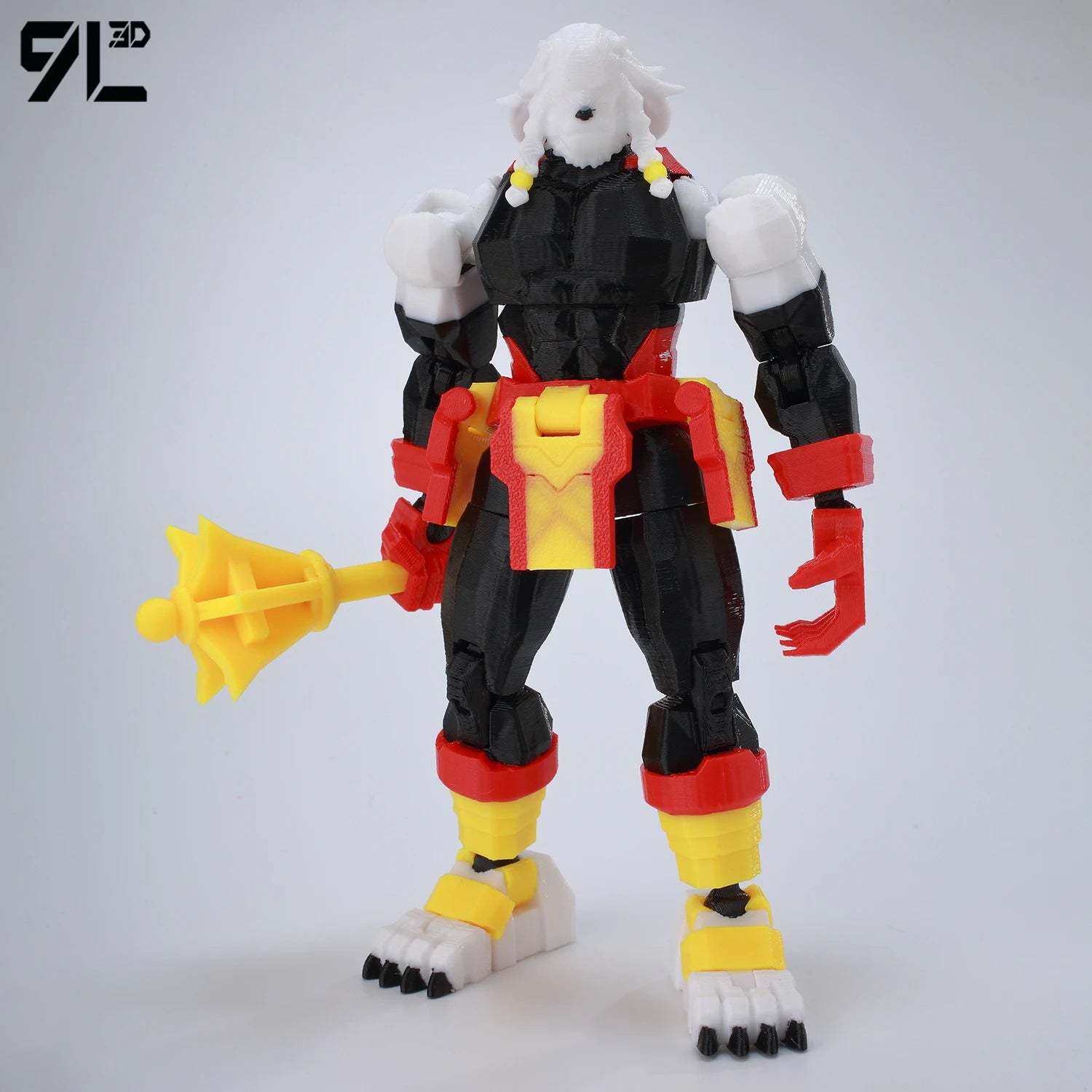 9L3D T13 Hero Invincible Boy Battle Roar Pose Berserk Figure LUCKY13 3D Printed Dummy13 Full Movable Collectible Toy Titan13