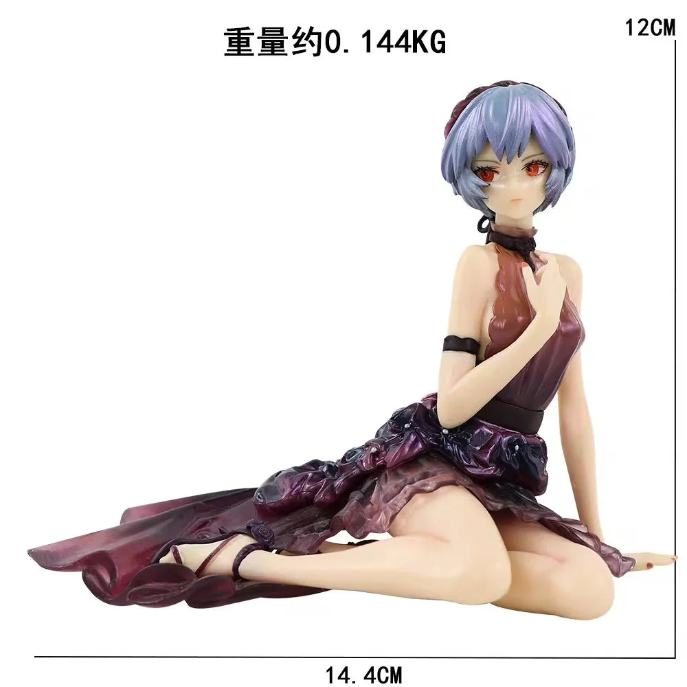 22CM Anime Neon Genesis Evangelion Figure Asuka Langley Soryu And REI AYANAMI Anime Model Toy Gift Collection Decoration PVC