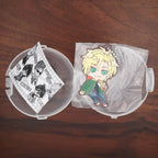 BANANA FISH Anime Ash Lynx Shorter Wong Rubber Keychain Ornament Toys Collection Gift
