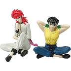 8cm YuYu Hakusho Figure Palm Size Yusuke Urameshi Anime Shuichi Minamino/Youko Kurama Action Figure Collectible Model Doll Toys