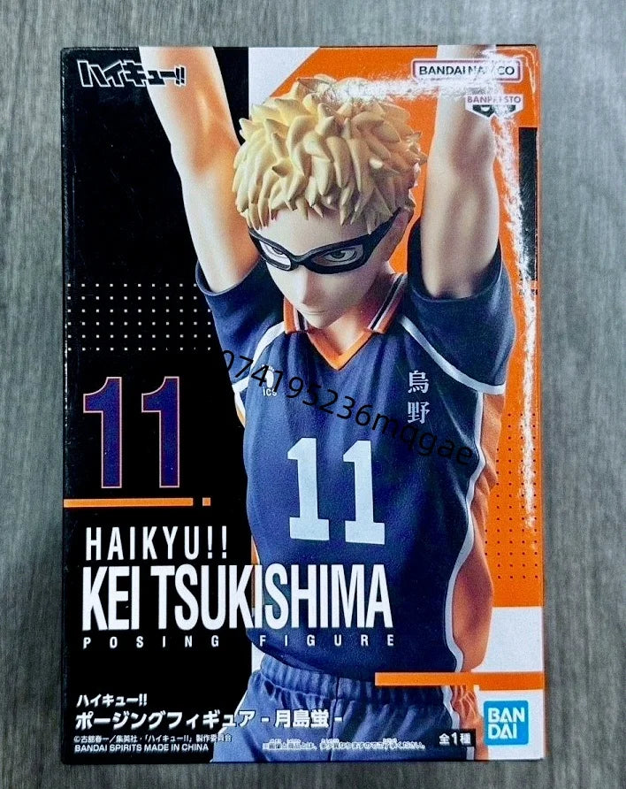 In Stock Bandai BANPRESTO Haikyuu Oikawa Tooru Kotaro Bokuto Kei Tsukishima Desktop ornaments Anime Action Figures Model Gift