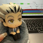 10cm Anime Haikyuu!! Action Figure Kotaro Bokuto Look Up Figure Model Q Version PVC Statue Collection Desk Toy Ornament Gifts