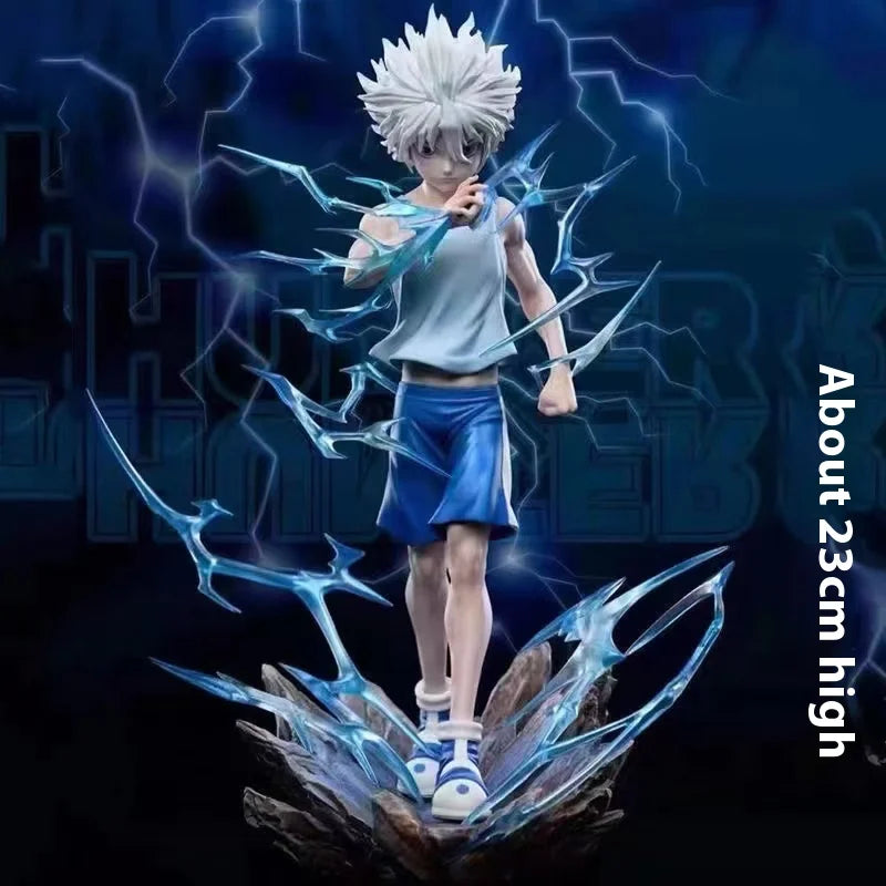 Hunter × Hunter Killua Zoldyck Action Figure Anime PVC Model Statue Collectible Ornament Gifts for Fans