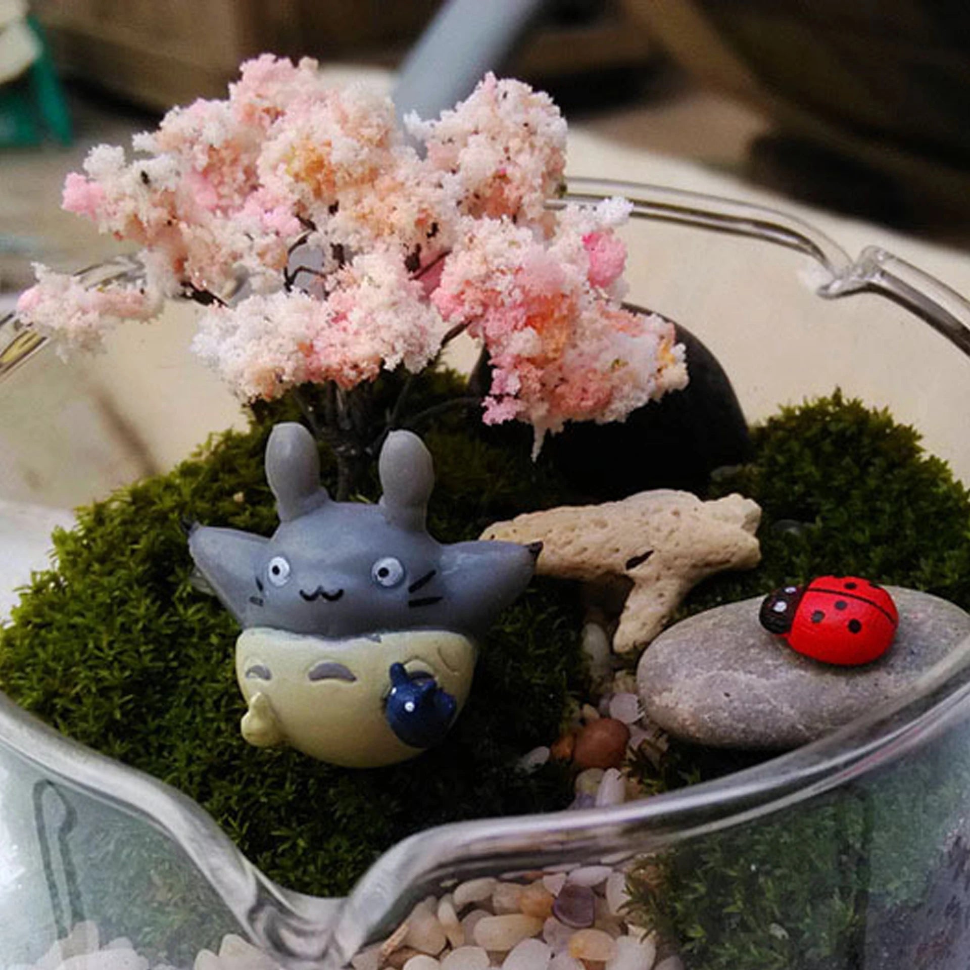 1-12pcs Anime Miyazaki Hayao Series Totoro Figure Mini Statue Cute Toys Room Ornaments Pvc Figures Toy Kid Gifts Collecctibles