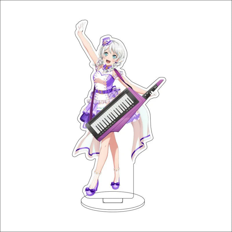 Anime BanG Dream! Acrylic Stand Ornaments Kasumi Toyama Ran Mitake Aya Maruyama Yukina Minato Figure Stand Halloween Gifts