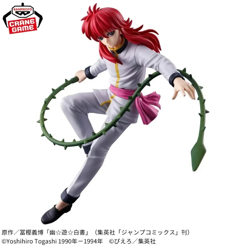 Bandai in Stock Original BANPRESTO YuYu Hakusho Anime -Dark Tournament Kurama- Action Figures Toys Collectible Model Gifts Kids