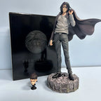30CM Anime Figure Attack On Titan Eren Jaeger Figure Standing Suit Dress Up Interchangeable Head Model Toy Gift Action Figure