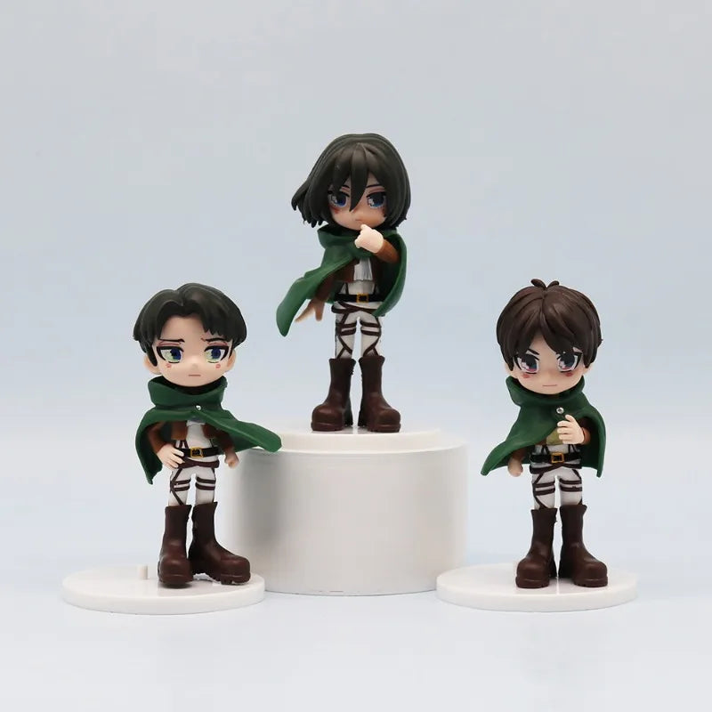 Attack on Titan Eren Yeager Mikasa Ackerman anime character figure personality handsome decorative ornament model boy gift