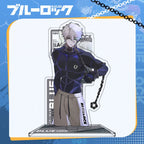 15cm Blue Lock Anime Peripheral Figure Isagi Chigiri Bachira Nagi Karasu Acrylic Stand Figure Desk Ornament Model Toy Kids Gift