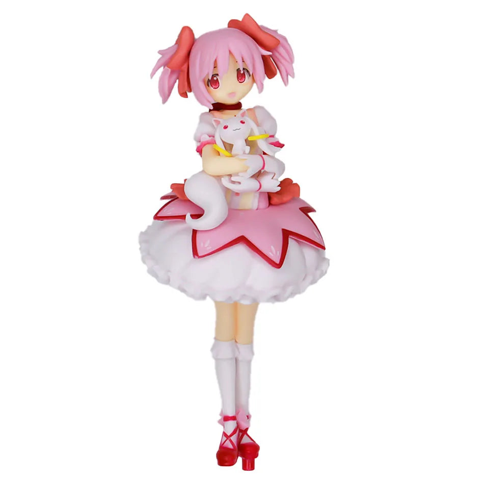 17cm Puella Magi Madoka Magica Aniem Figure Kaname Madoka Action Figure Magic Girl Model Decor Statue Dolls Toys Christmas Gift