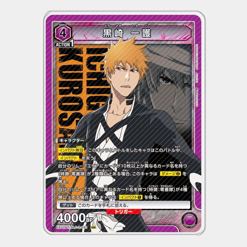 Acrylic Card UA Bleach Thousand-Year Blood War Kurosaki Ichigo Inoue Orihime Kuchiki Rukia Cards Anime Game Collection Toys Gift