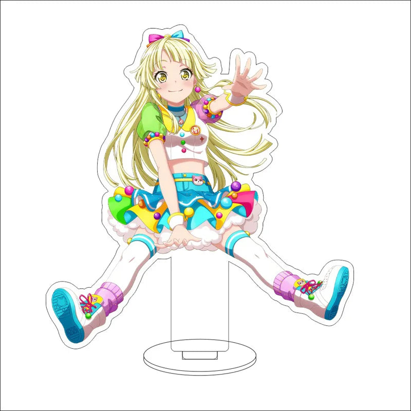 Anime BanG Dream! Acrylic Stand Ornaments Kasumi Toyama Ran Mitake Aya Maruyama Yukina Minato Figure Stand Halloween Gifts