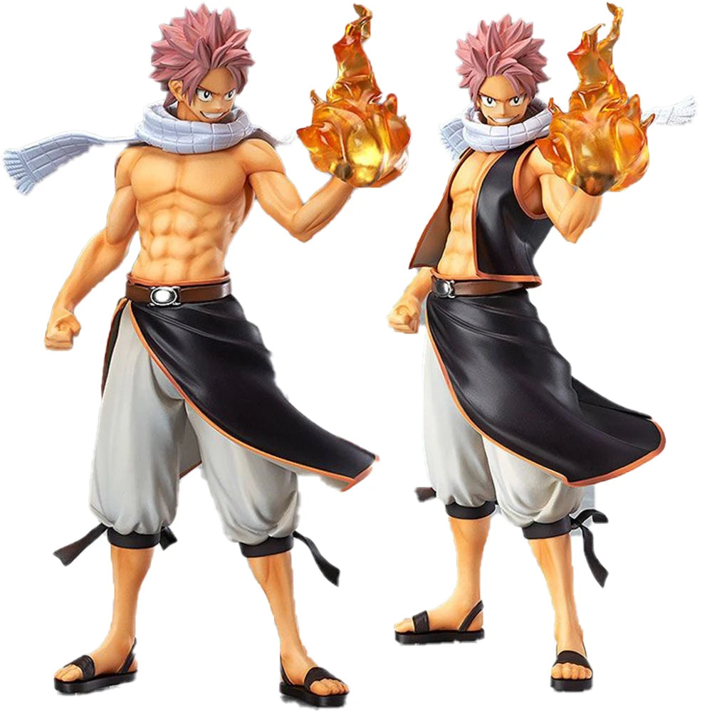 23CM Natsu Dragneel Figure Anime Fairy Tall Model Toy Desktop Crafts Gift Collection Ornaments Crafts Proportion PVC 1/7