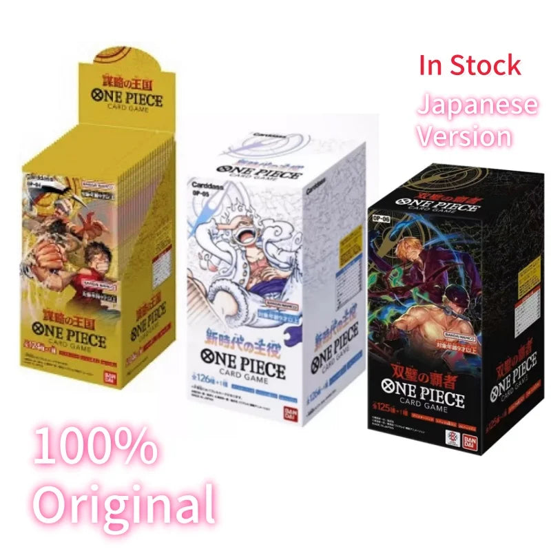 100%Original Anime Booster Box One Piece Card Op04 Op05 Op06 Japanese Version Awakening Of The New Era Tcg Collection Card Gift