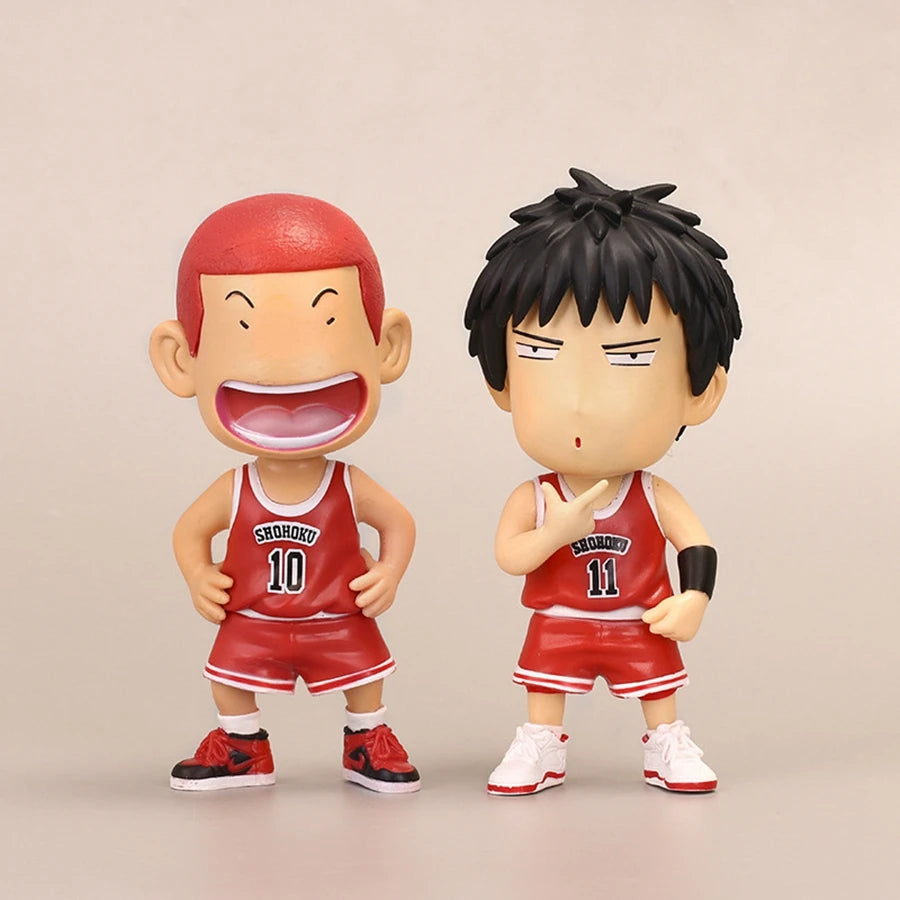16cm Japan Basketball Slam Dunk Anime Figure Sakuragi Hanamichi Action Figure Rukawa Kaede Figurine Adult Collection Model Toys