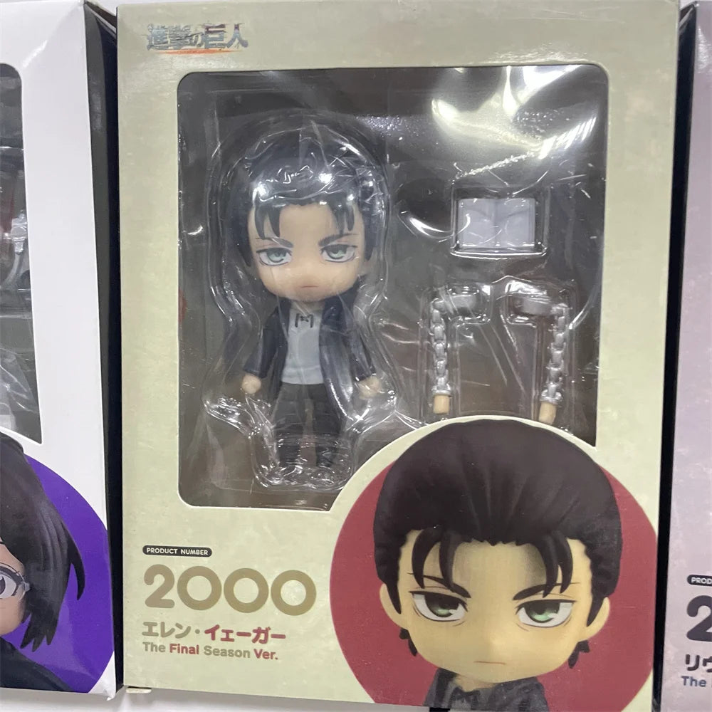 Anime Figures Attack on Titans Mikasa 365 Eren Levi Ackerman Erwin Smith Hange Zoe Reiner Braun Action Figurine PVC Toys Model