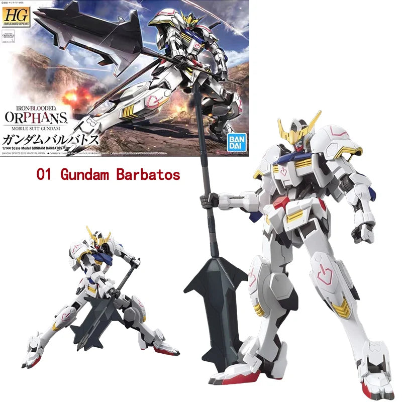 Bandai Genuine HG IBO 1/144 GUNDAM Barbatos Gusion Hajiroboshi Astaroth Anime Action Figure Collectible Assembly Model Toys Gift