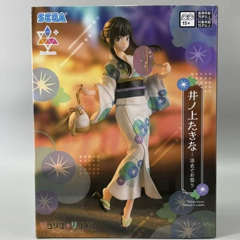 Genuine Sega Lycoris Recoil Luminasta Inoue Takina Nishikigi Chisato Cheongsam Dress Anime Figure Model Collector Figurine Toys