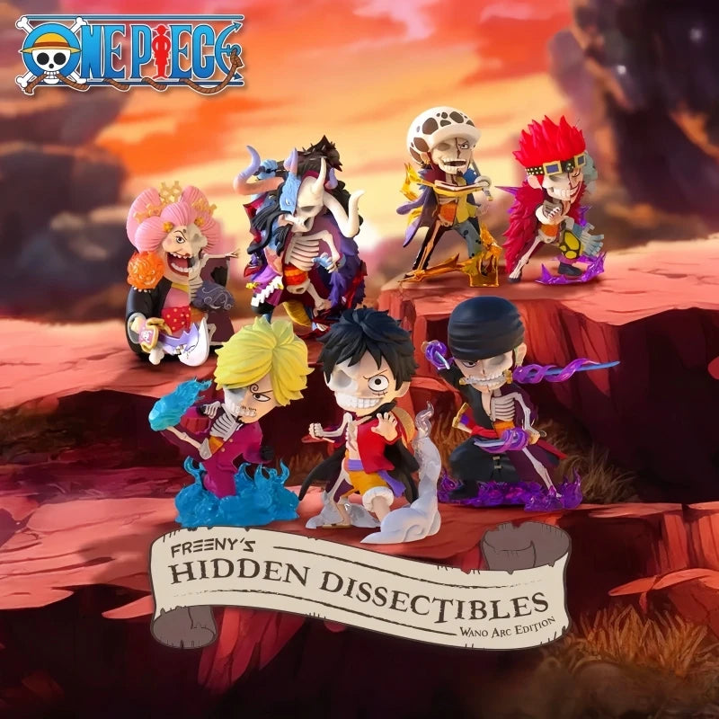 Hot Selling Original One Piece Blind Box The Battle Of Ghost Island Series Half Skull Anime Peripheral Action Figures Model Gift