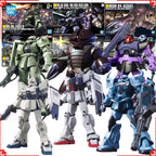 Bandai Gundam Model Kit HGUC RX-79G Ground Ez8 Gouf Custom Zaku 2 Rick Dom Acguy Action Figure Gunpla Building Kit Anime Figures