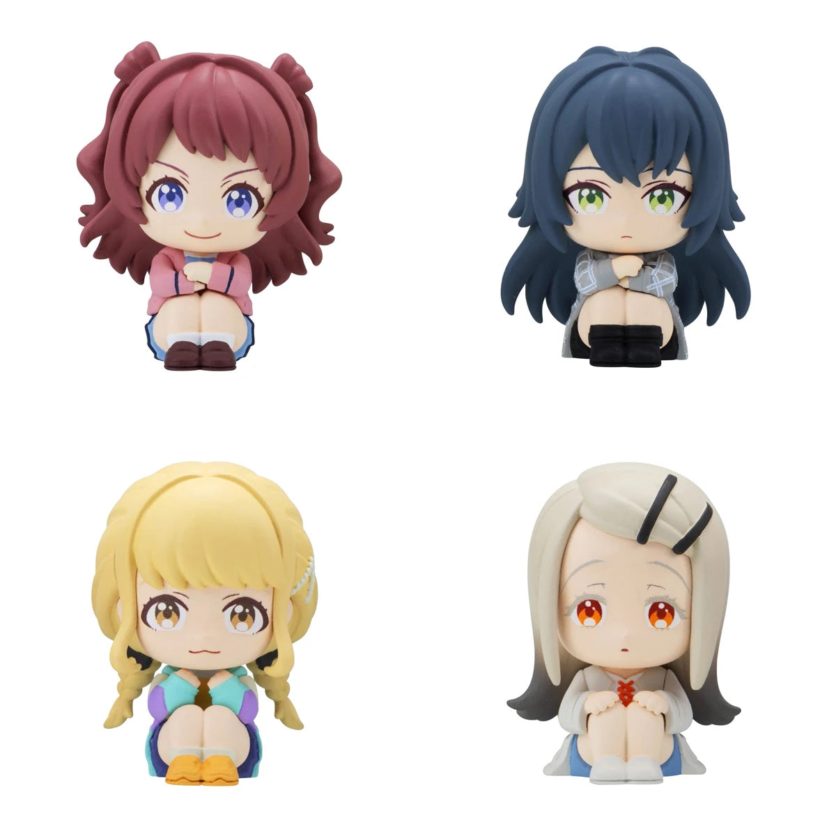 4pcs/set Genuine Bandai Gakuen Idolmaster Nendoroid Waiting for the shape Twisted Egg Anime Action Figure Model Toys Gift for Birthday
