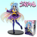 19cm Anime No Game No Life Figure Shiro Figure Cat Ear School Uniform Ver Toy Gift Aciton Figure PVC Collection Ornament Model
