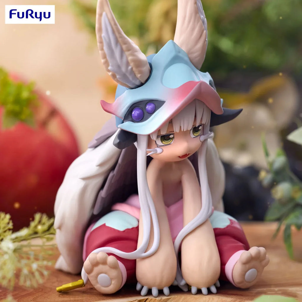 Original FuRyu Made in Abyss Retsujitsu no Ougonkyou Nanachi Action Figurine Noodle Stopper Figure PVC Model Collection Doll