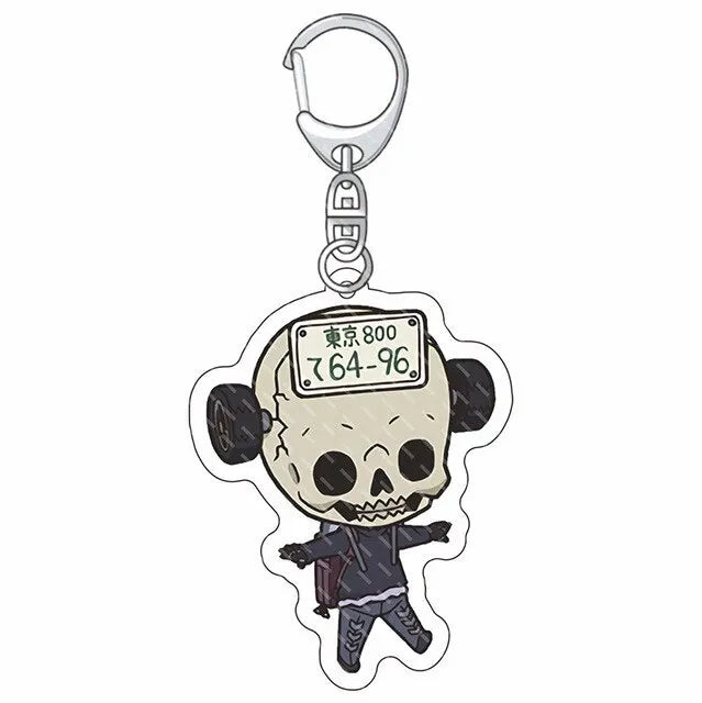 6cm Anime Dorohedoro Keychain Cosplay Charm Keyring Acrylic Figure Key Chain Phone Pendant Halloween Decor Boy Girl's Party