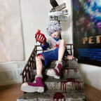 Hunter X Hunter Redstone Killua Zoldyck Anime Peripheral Anime Figure Desktop Ornament Statue Boy Collectibles Birthday Gift