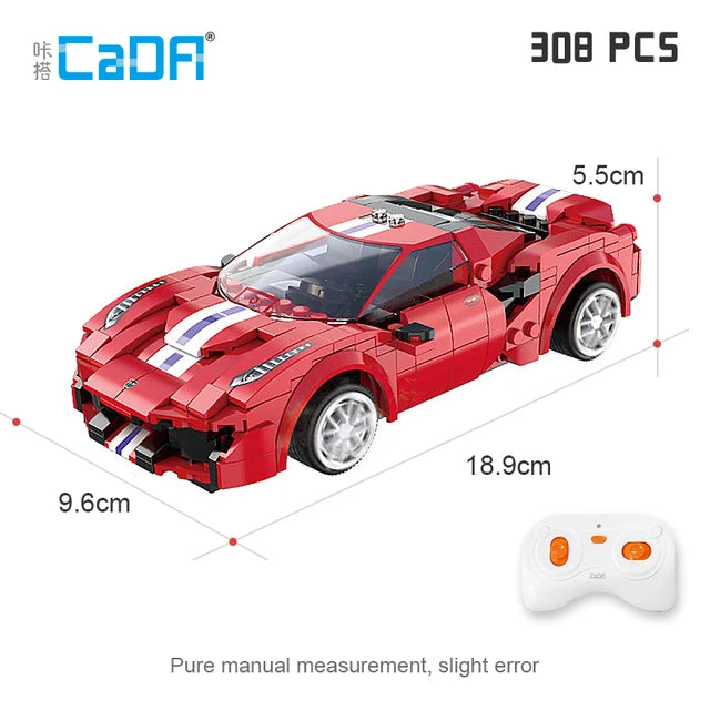 Cada City Remote Control Racing Car Compatible MOC Building Blocks RC Super Sports Car Bricks Children Boys Gifts Toys