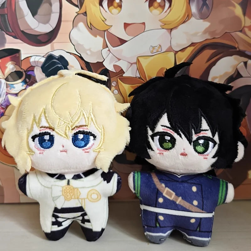 Seraph of The End Plush Dolls Pendants Mini Soft Keychain Bag Mikaela Hyakuya Stuffed Doll Yuichiro Plush Toy XMAS Birthday Gift