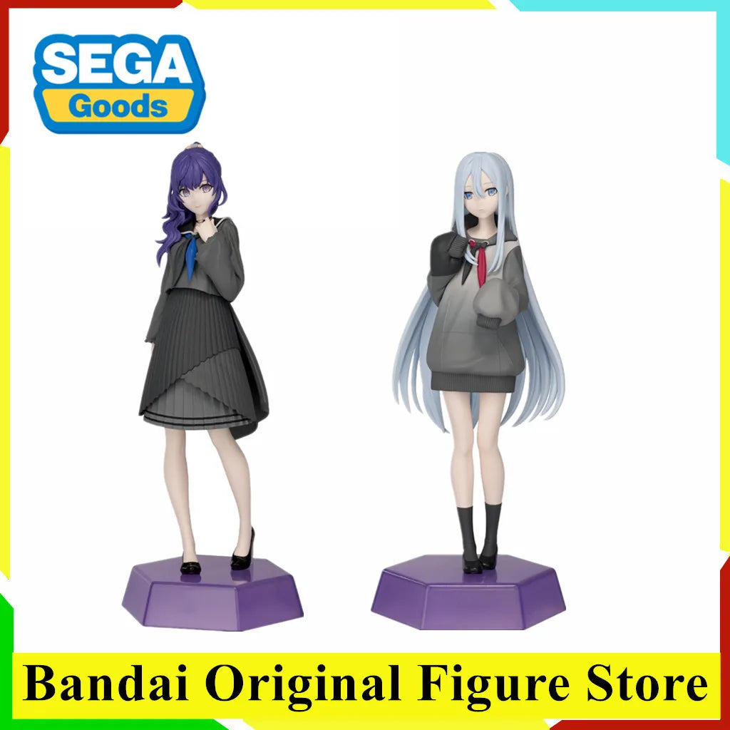 Original SEGA HATSUNE MIKU COLORFUL STAGE  Yoizaki Kanade Asahina Mafuyu Akiyama Mizuki Anime Figure Desktop×Decorate Collection