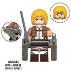 Attack on Titan Action Figure Toys for Boys Girls Eren Jaeger Model Ornament Mikasa Levi Ackerman Desktop Decor Birthdays Gifts