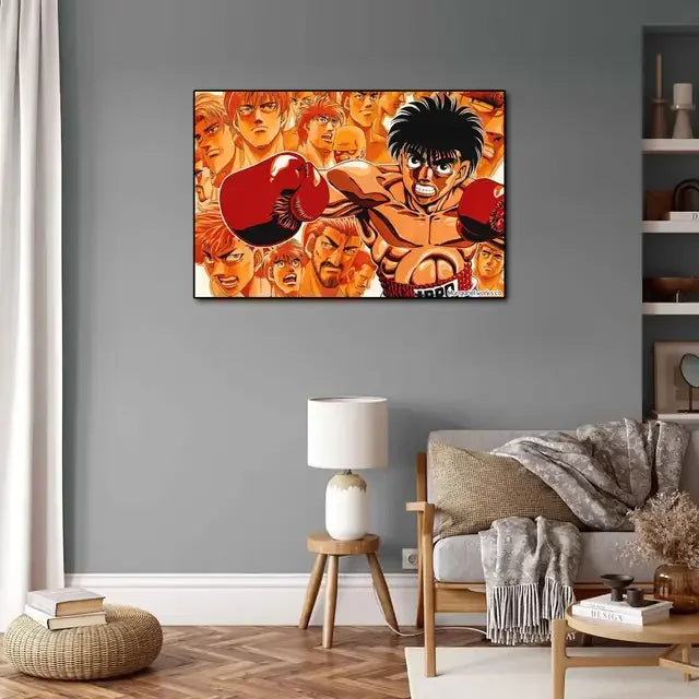 Hajime no Ippo Anime Video Game Canvas Art Poster  Modern Wall Art Picture Print for Family Bedroom Decor