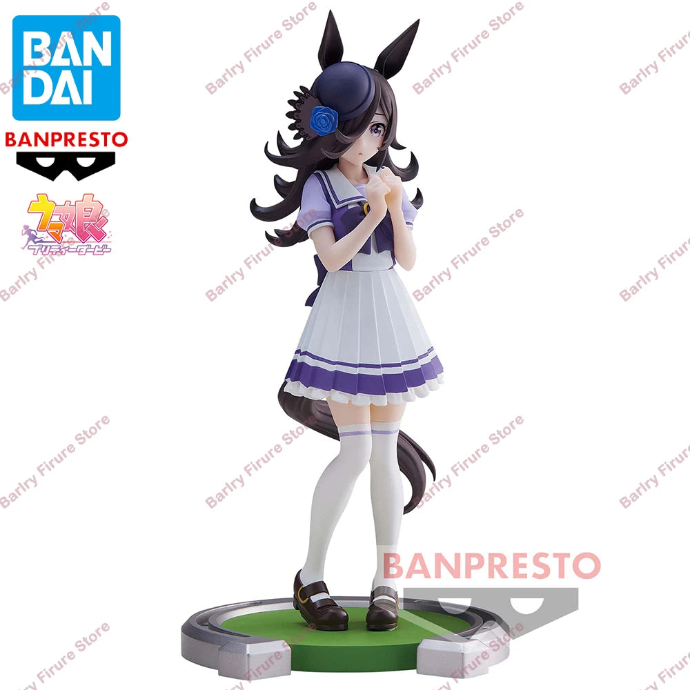 Original Genuine BANDAI BANPRESTO Uma Musume Pretty Derby Rice Shower Anime Figure Boxed Premium Table Ornament Model Toys Gifts