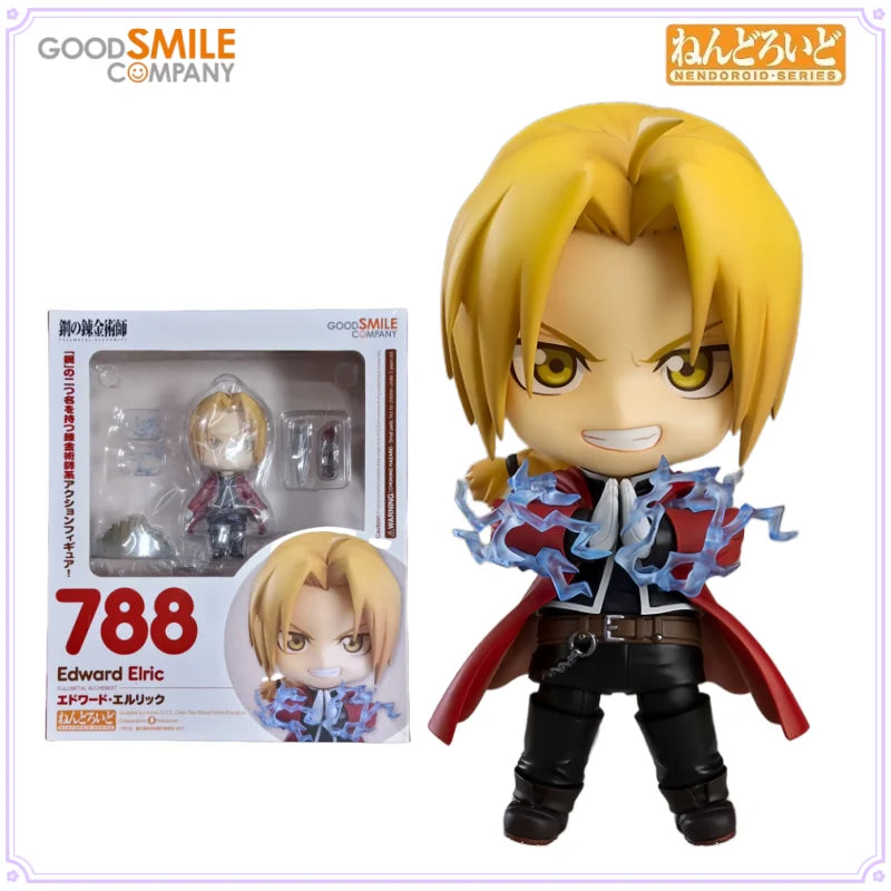 GSC Original Nendoroid Series Edward Elric Alphonse Elric Out of Print Peripheral Figure Toy for Boys Gift Collectible Ornaments
