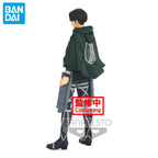 In Stock Original Banpresto Attack On Titan Levi Ackerman Genuine Anime Collectible Boxed Model Dolls Toy Ornament Genuine Gift