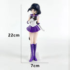 23cm Anime Sailor Moon Meiou Setsuna Figure GLITTER&GLAMOURS Kaiou Michiru Tenoh Haruka Tomoe Hotaru Action Figurine Toy Gift