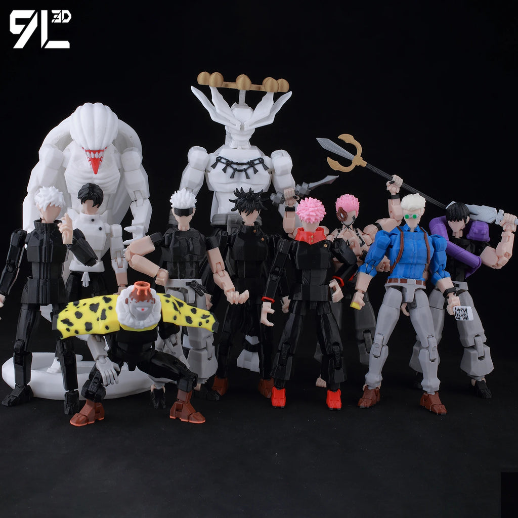 9L3D Lucky13 Gojo Sukuna Jujutsu Fushiguro Toji Gojo Satoru Action Figure Dummy13 T13 Multi-Jointed Collectible Toys Titan13