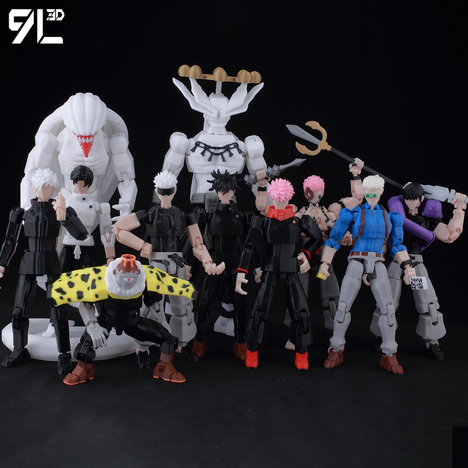 9L3D Lucky13 Gojo Sukuna Jujutsu Fushiguro Toji Gojo Satoru Action Figure Dummy13 T13 Multi-Jointed Collectible Toys Titan13