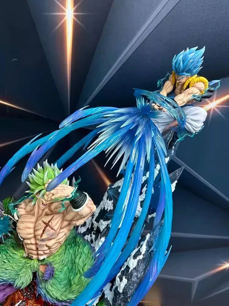 Dragon Ball Broly Gogeta Anime Figure Broly Vs Gogeta 23cm Figurine Model Pvc Statue Doll Collection Desk Decoration Toy Gifts