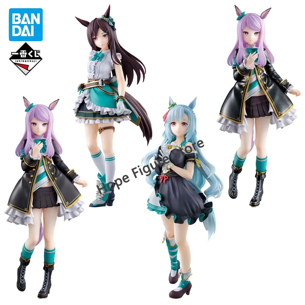 In Stock Original BANDAI Ichiban Kuji Uma Musume Pretty Derby 11 McQueen Dober Mejiro Aldan Figure Anime Model Genuine Boxed Toy