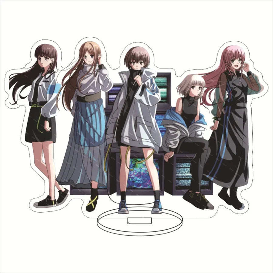 Anime Figure BanG Dream Maruyama Aya Sayo Hikawa Cosplay Acrylic Stand Model Plate Desk Decor Standing Sign Keychain Gifts