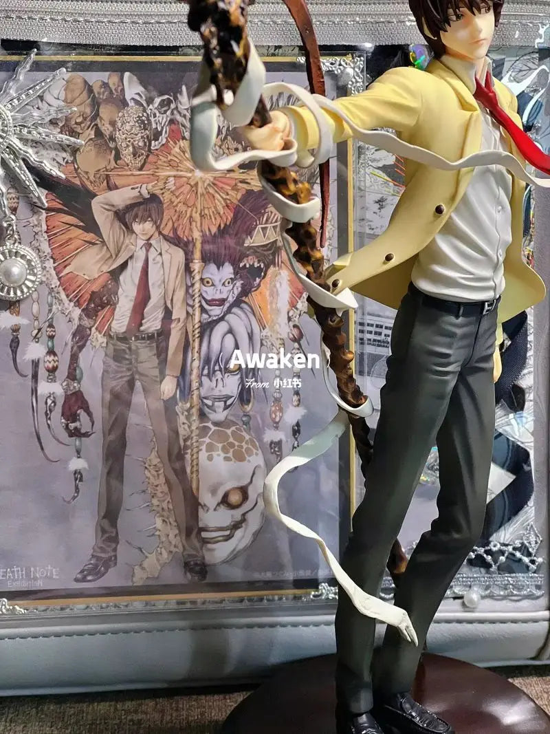 26cm Death Note Anime Yagami Light Action Figure Statue Figurines Pvc Collection sculpture Model Toy Boy Christmas Gift ornament