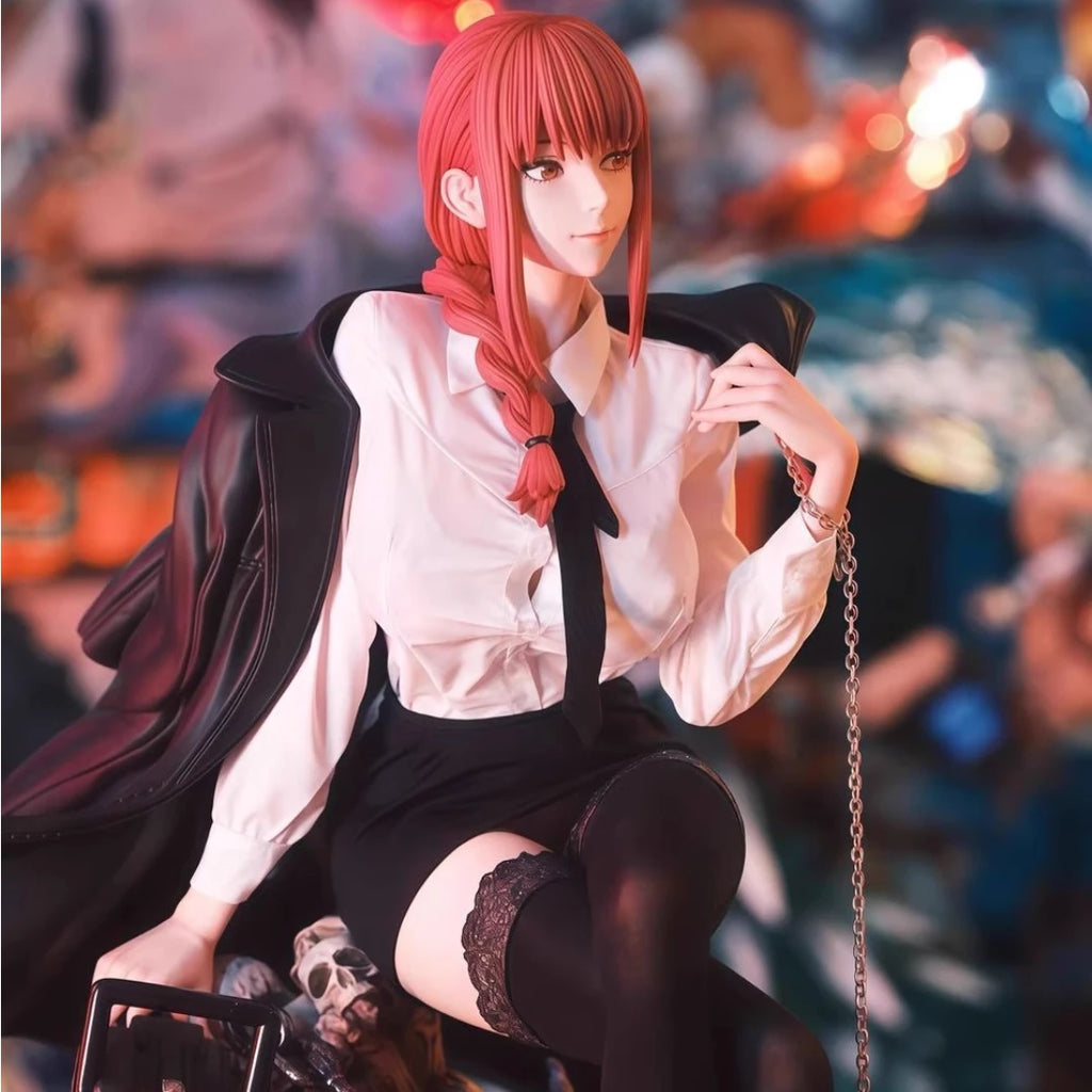 In Stock Hhs 46cm Anime Chainsaw Man Figure Makima Action Figures Pvc Statue Desktop Ornamen Collection Model Toys Gifts