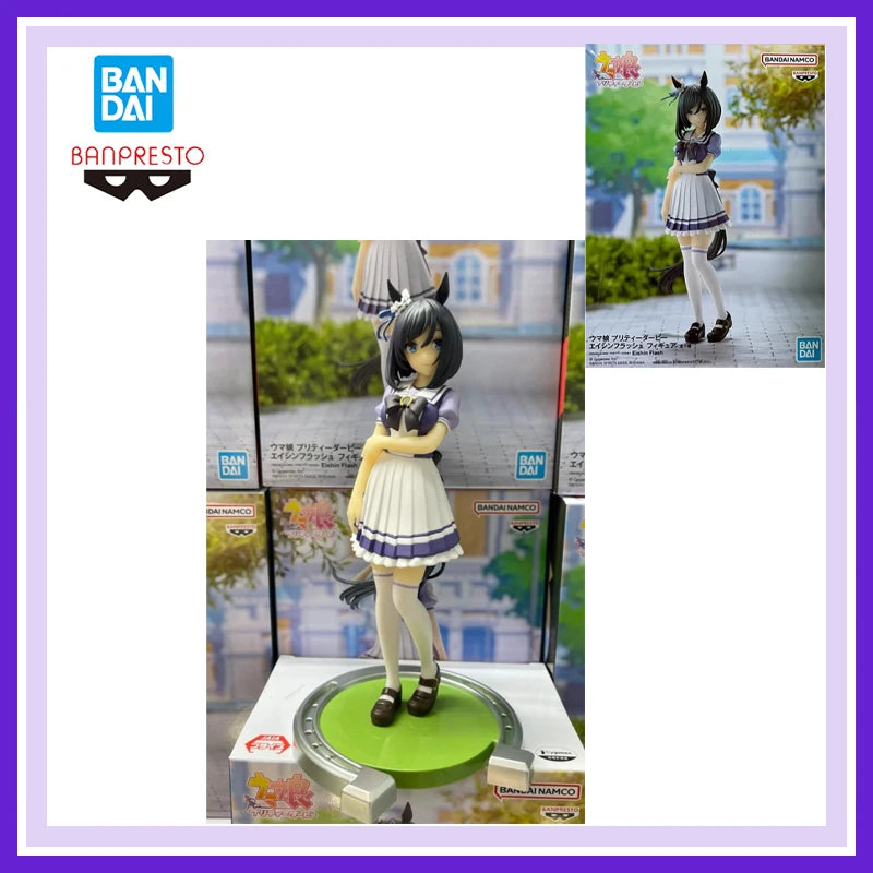 Original In Stock Brand New Bandai Banpresto Uma Musume Pretty Derby Eishin Flash Anime Action Figures Model Gift Decoration