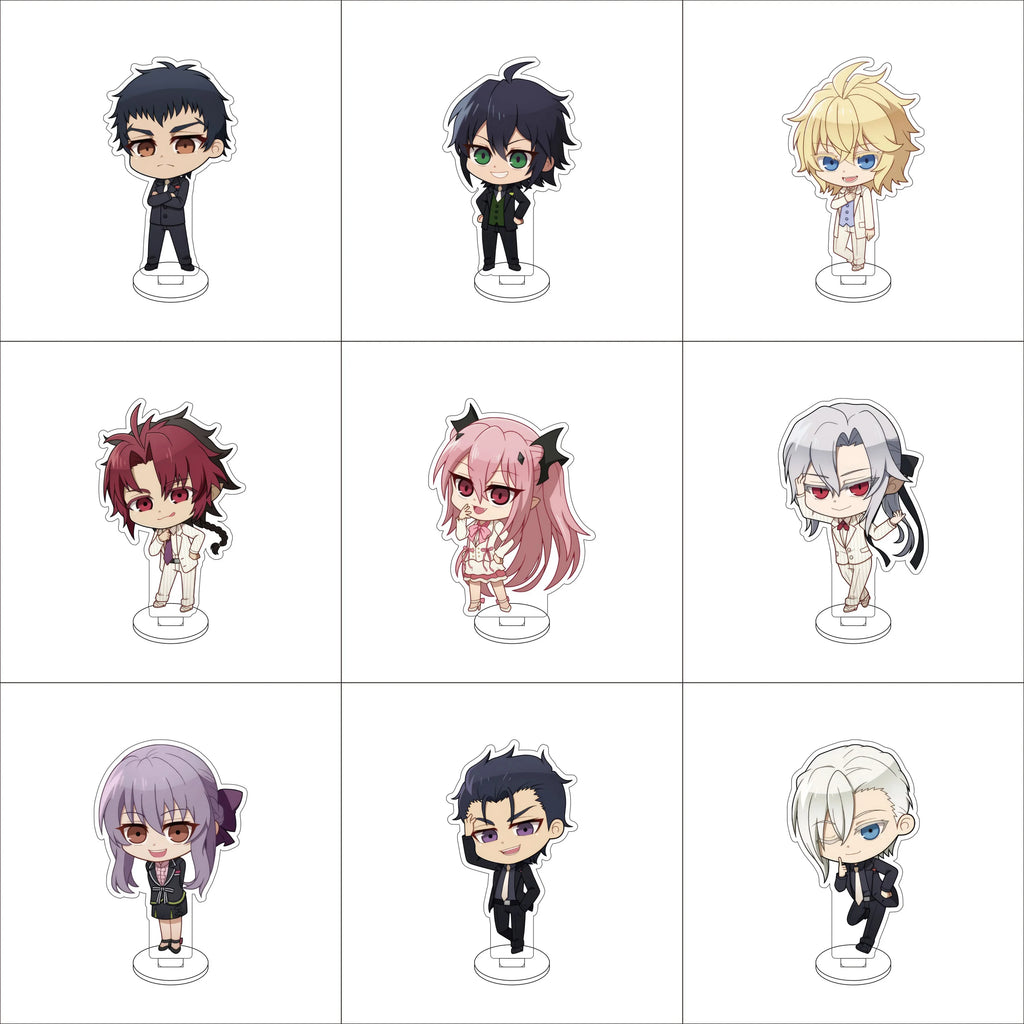 Anime Seraph of the end Cosplay Yoichi Saotome Shinoa Hiiragi Yuichiro Hyakuya Acrylic Figure Stand Model Christmas Gifts
