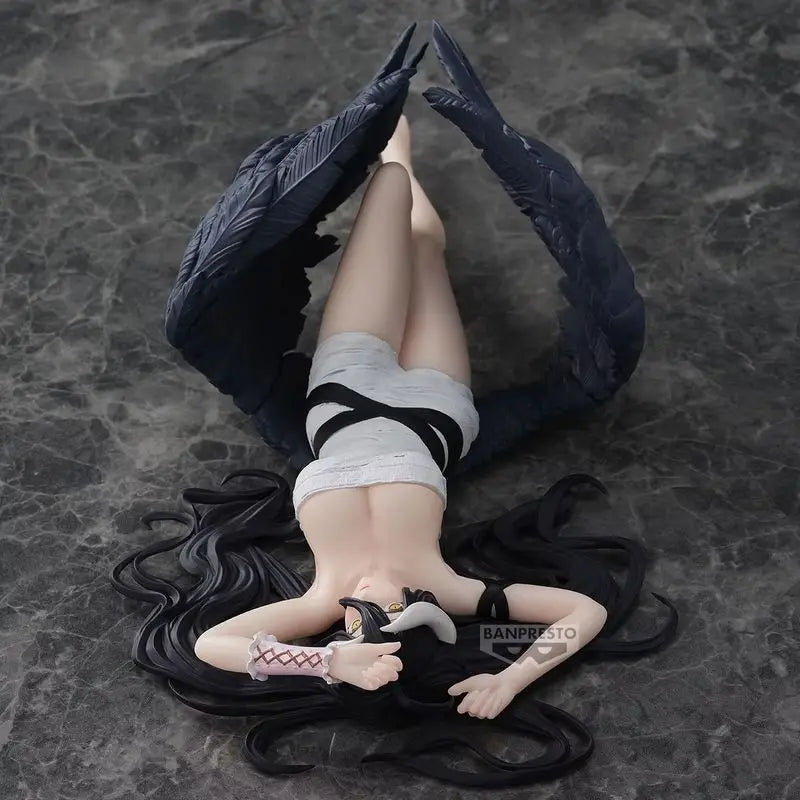 About 20Cm Genuine New Unopened Bandai Namco Banpresto Overlord Albedo Relax Time Roll Bandage Ver. Collector Figurine Toys Gift