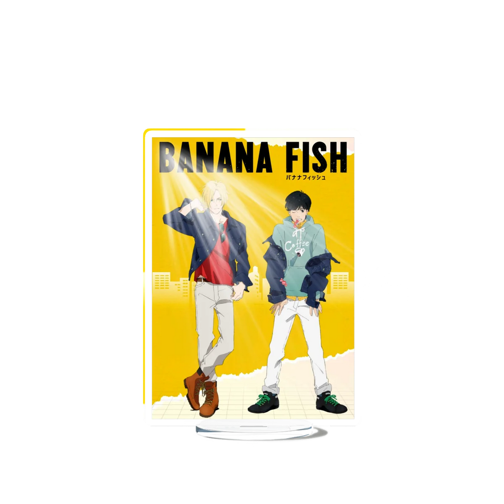 Banana Fish Ash Lynx Stand Model Plate Decoration Desk Figure Display Couple Gift Television Animation Prime Product Peripheral