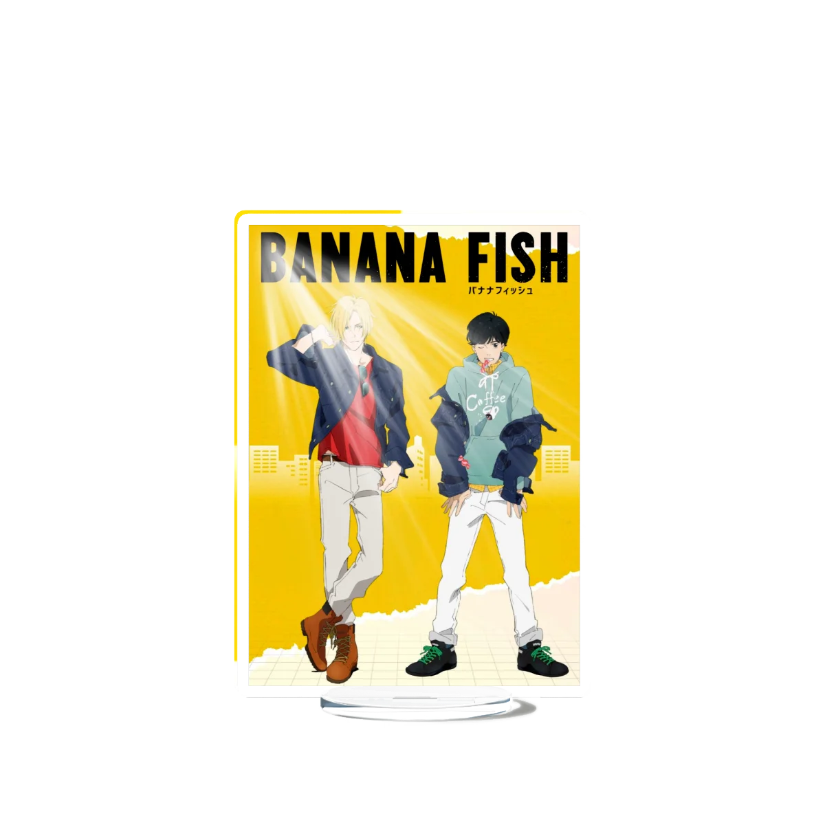 Banana Fish Ash Lynx Stand Model Plate Decoration Desk Figure Display Couple Gift Television Animation Prime Product Peripheral